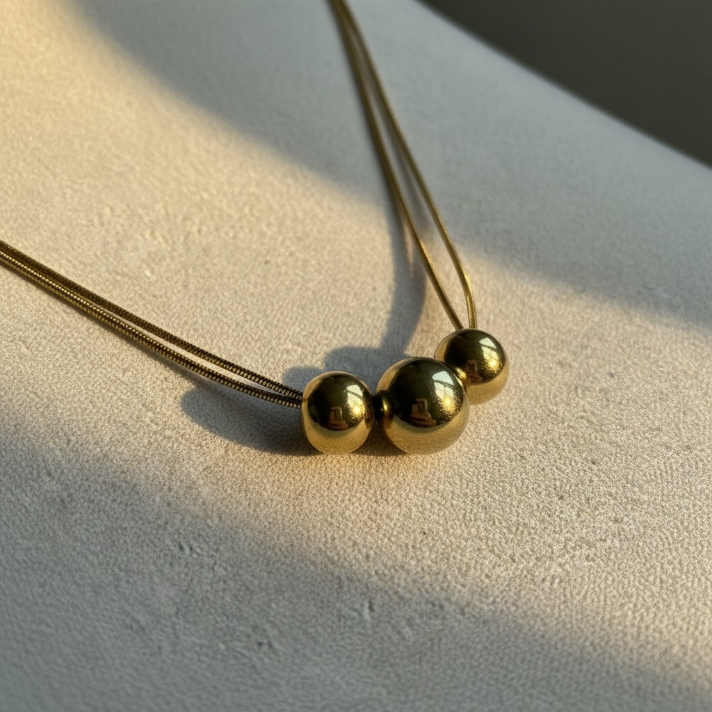 3 Bead Necklace