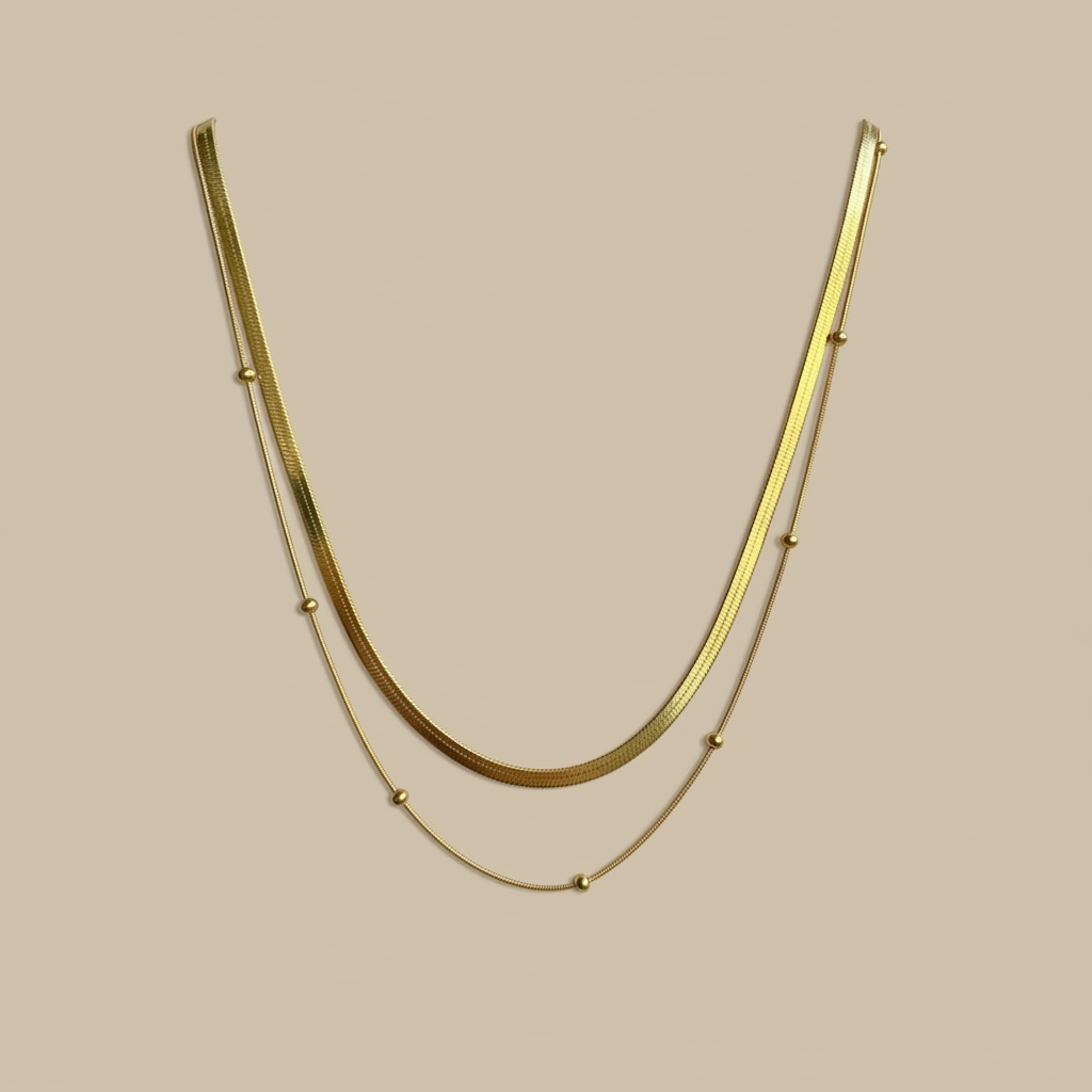 Golden Layered Necklacd