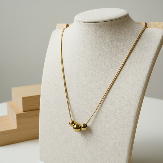 3 Bead Necklace