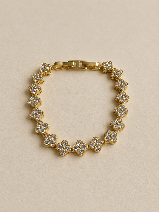 Shiny Clover Bracelet